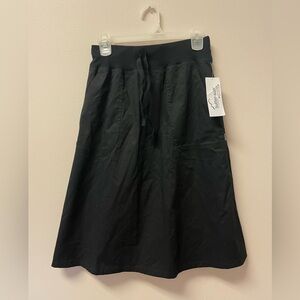 Women's A-Line Black Scrub Skirt